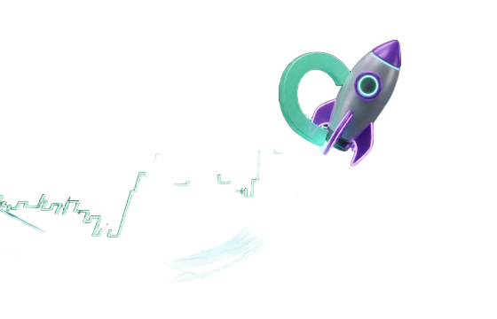 Crash Original mit steigender Neon-Raketenkurve und Multiplikator-Spitze bei Rainbet